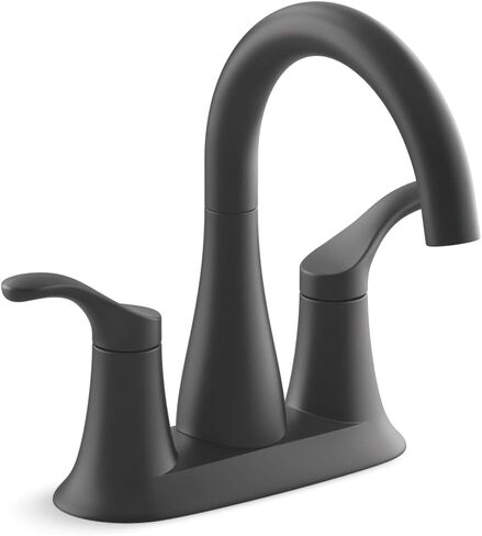 Kohler 27388-4N-BL SIMPLICE® صنبور حوض الحمام Centerset، 0.5 GPM، أسود غير لامع in Saudi Arabia