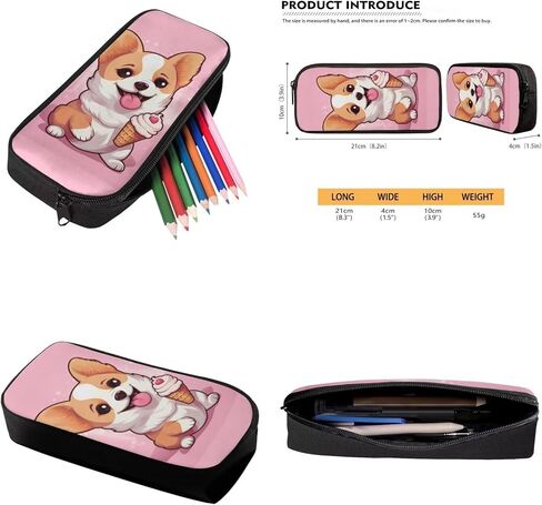 Corgi Print Backpack for Girls Preschool Kindergarten Bookbag Kids School Backpack with Lunch Box 3Pcs Lightweight Backpack Bookbags Set for School in Saudi Arabia
