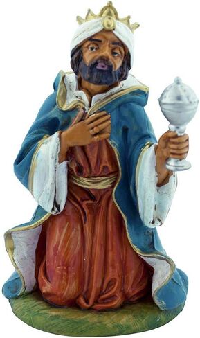 5" Christmas Nativity Collection | Wise Man - Casper | Three Kings | Traditional Nativity Figures with New Merchants! | Great Gift | Hand-Painted and Made in Italy in Saudi Arabia