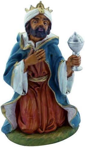 5" Christmas Nativity Collection | Wise Man - Casper | Three Kings | Traditional Nativity Figures with New Merchants! | Great Gift | Hand-Painted and Made in Italy in Saudi Arabia
