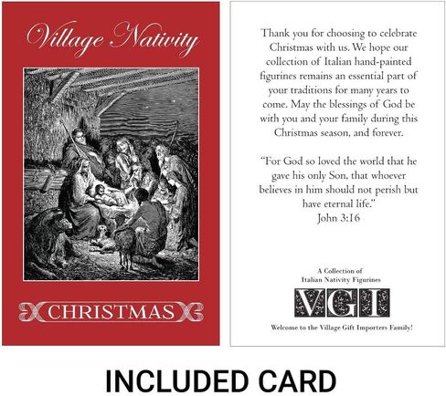5" Christmas Nativity Collection | Wise Man - Casper | Three Kings | Traditional Nativity Figures with New Merchants! | Great Gift | Hand-Painted and Made in Italy in Saudi Arabia