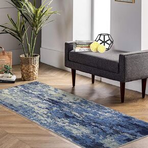 CAROMIO Large Living Room Rug 8x10 Washable Rug Non-Slip Modern Abstract Area Rug Indoor Accent Rug Contemporary Floor Carpet for Bedroom Nursery Home Office, Grey