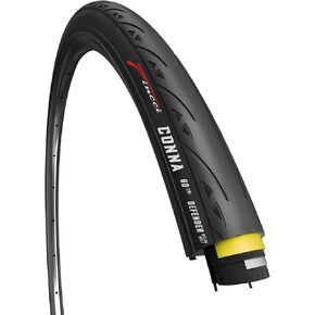 إطار Fincci 700 x 25c قابل للطي 25-622 60 TPI مع حماية نايلون LVL3 لسباق الدراجات على الطرق والدراجات الهوائية