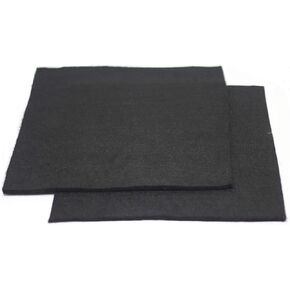 High Temp 12 x 12 inches 6mm Carbon Fiber Welding Protective Blanket, Torch Shield Plumbing Heat Sink Slag Fire Auto, Color Black,Pack of 2