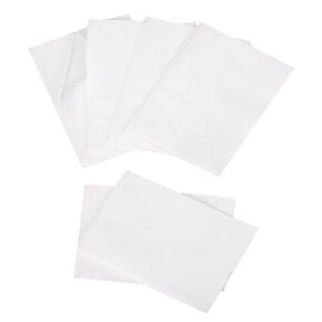 White Dental Bibs 3 Ply 13"x18" Waterproof Tattoo Bib Sheet for Dentist or Medical Tray Cover and Nail Table Cover 200 PCS