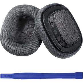Replacement Ear Pads for AirPods Max Headphone Protein Leather Earpads Covers,Comfortable Ear Cushions,Easy to Install with Magnet Ear Pads Earmuff Repair Part (Blue)