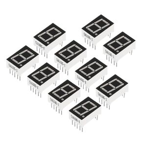 PATIKIL LED Display Digital Tube, 20 Pack Common Anode 7 Segment 10 Pin 1 Bit 2.1V 0.56" Digit Height LED Display Module for Electronic Driver Board, Red