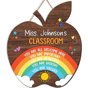 School Counselor Door Sign, Personalized Welcome Sign, Teacher Door Sign, Psychologist Office Decor, Child Counselor Door Sign, Therapist Office Door Sign, Classroom Wreath, First Day of Sign Back to