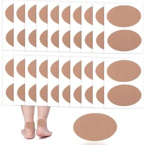 40pcs Moleskin Patches, Premium Flannel and Pressure Sensitive Adhesive Mole Skin Pads for Feet Health Prevention Bandages Supplies Lower Friction Suitable for High Heels Shoes Flat Shoes Sneakers