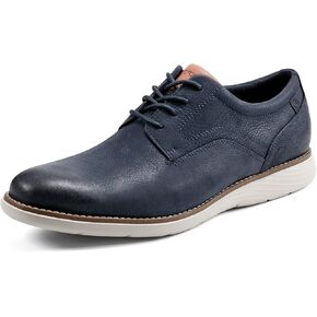 Rockport Men's Garett Plain Toe Oxford, Caramel, 10.5 Wide