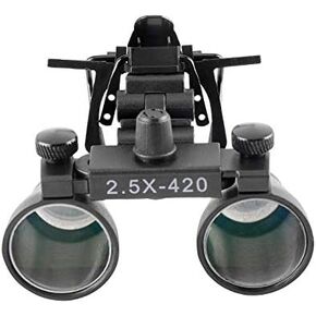 2.5X 420mm Binocular Loupes DY-101 Metal Clip Type Magnifier Optical Glass