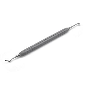 1 Piece Dental Composite Resin Filling kit Molding Tools,with Plastic Handle and Stainless Steel Tips,Dental Instruments (Light gray)