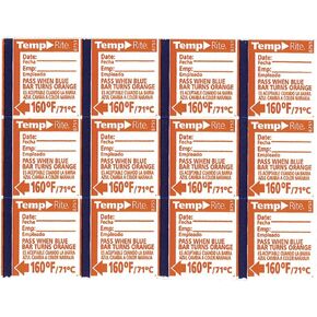 Taylor 8751 TempRite 160°F Dishwasher Test Labels - 24 / PK