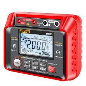 Weytoll 250V-2500V Digital Insulation Resistance Tester 1MΩ-200GΩ Megohm Testing Meter Auto Range 2000 Counts LCD Display 10V~600V AC/DC Voltmeter with 100 Data Storage