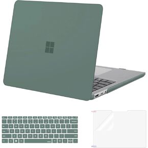 MOSISO Case Compatible with Surface Laptop 5/4/3 13.5 inch 2022 2021 2019 Release with Metal Keyboard (Models: 1951 & 1868), Protective Plastic Hard Shell&Keyboard Cover&Screen Protector, Chalk Pink in Kuwait