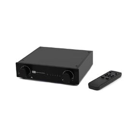 Remote Passive Volume Controller Passive Preamplifier with 4 Way Input Preamp, Black Front Panel