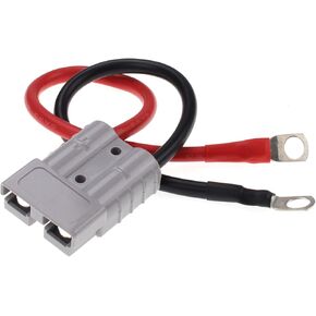 175A Battery Quick Connect Disconnect Plug Jumper 6AWG Cables Connectors for Anderson Connector Plug One-to-One Customization Power Forklift Connector (2 * 6 AWG 47inch)