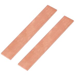2pcs 1/8" x 1" C110 Copper Flat BAR 6" Long Solid .250" Plate Mill