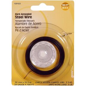 The Hillman Group 123122 24 Gauge Dark Annealed Wire, 1-Pack