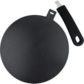 Heat Diffuser for Glass Cooktop, Induction Cooktop Adapter Plate for Moka Pot and Pans, Spray Teflon Paint with Detachable Handle, 9.45 Inches