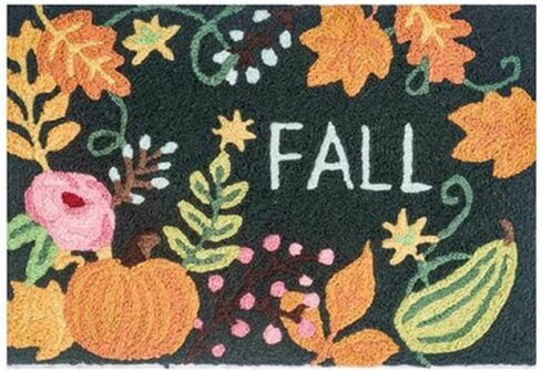 Boho Fall Jellybean 20" x 30" Machine Washable Accent Rug in Kuwait