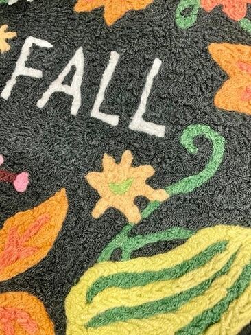 Boho Fall Jellybean 20" x 30" Machine Washable Accent Rug in Kuwait