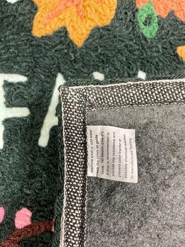 Boho Fall Jellybean 20" x 30" Machine Washable Accent Rug in Kuwait