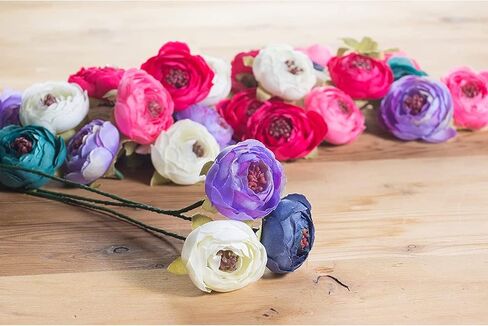 Juvale Artificial Peony Flower Heads for DIY Crafts, Decorations, Mixed Colors (1.6 in, 60 Pack) in Saudi Arabia