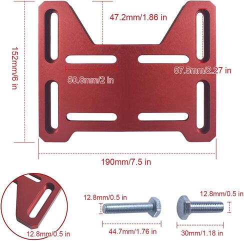 AKSGKGQ لوحة محرك قابلة للتعديل من الألومنيوم للدراجة الصغيرة، Go Kart، Coleman 100، Doodlebug DB30 للمحركات الصغيرة ذات 4 أشواط Predator 212، Tecumseh، Honda، Tilloson 212 in Kuwait