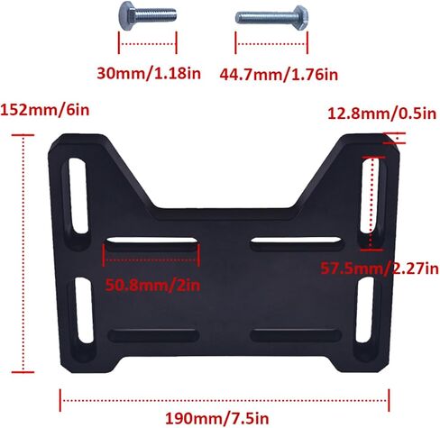 AKSGKGQ لوحة محرك قابلة للتعديل من الألومنيوم للدراجة الصغيرة، Go Kart، Coleman 100، Doodlebug DB30 للمحركات الصغيرة ذات 4 أشواط Predator 212، Tecumseh، Honda، Tilloson 212 in Kuwait