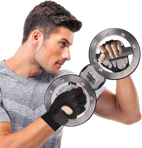Burn Machine 8 to 12 Pounds Adjustable Resistance Spinning Burn Rotator Machine Trainer for Wrist Forearm Upper Arm Shoulder Workouts Includes Hand Gloves and Wrist Bands in Kuwait