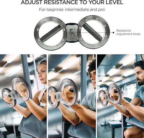 Burn Machine 8 to 12 Pounds Adjustable Resistance Spinning Burn Rotator Machine Trainer for Wrist Forearm Upper Arm Shoulder Workouts Includes Hand Gloves and Wrist Bands in Kuwait