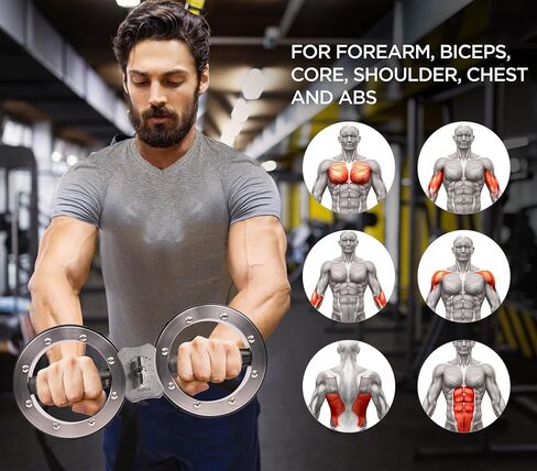 Burn Machine 8 to 12 Pounds Adjustable Resistance Spinning Burn Rotator Machine Trainer for Wrist Forearm Upper Arm Shoulder Workouts Includes Hand Gloves and Wrist Bands in Kuwait