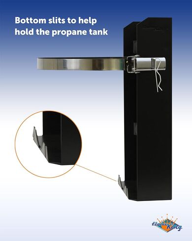 Flame King T-Rack 10LB Propane Tank Mounting Bracket Strap for RV, Trailers, Campervan, and Overland Vehicles in Saudi Arabia