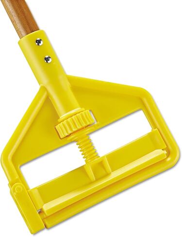 Rubbermaid Commercial Products, Industrial Grade - Wooden Wet Mop Holder Handle Stick for Floor Cleaning Heavy Duty, 60 Inch (FGH116000000) in Saudi Arabia