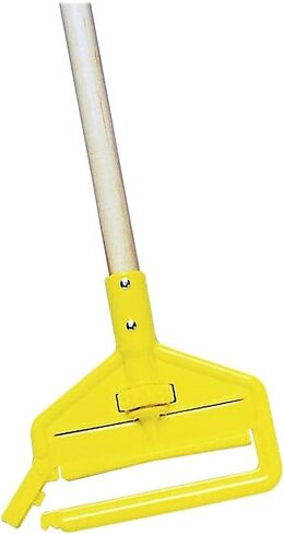 Rubbermaid Commercial Products, Industrial Grade - Wooden Wet Mop Holder Handle Stick for Floor Cleaning Heavy Duty, 60 Inch (FGH116000000) in Saudi Arabia