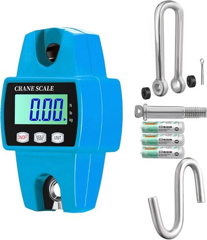 Portable Mini Crane Scale 300 kg / 660 lb, Heavy Duty Digital Hanging Scales LCD Display with Backlight (Orange, 660 lb) in Saudi Arabia