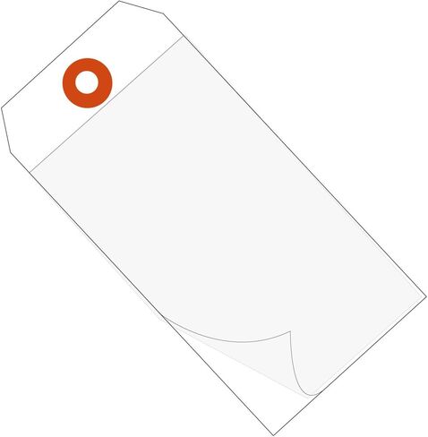 Aviditi Self Laminating Tags, 6 1/4" x 3 1/8", White, Protects from Dirt, Moisture and Grease, for Safety Messages or Equipment Operation Instructions, Case of 100 in Saudi Arabia