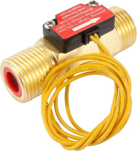 Uxcell G1/2 قاعة تأثير مفتاح مستشعر تدفق المياه السائلة عداد التدفق 1-30L/دقيقة YF-C01 in Saudi Arabia