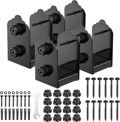 8x8 Post Base, 1Pcs Stainless Steel Adjustable Post Anchor Bracket (Internal 7.8 x 7.5"), Adjustable Post Base for Pavilion Deck Porch Handrail Railing Support Decorative Anchor Plate in Kuwait