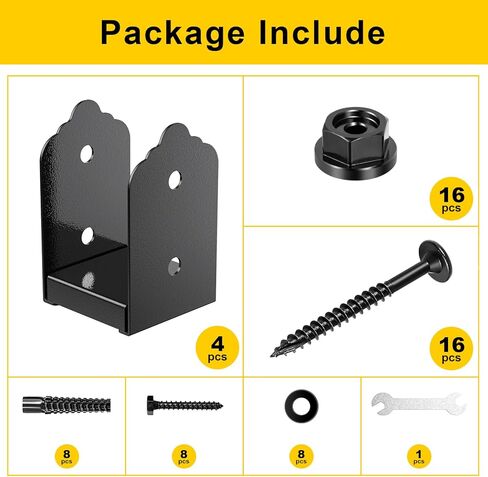 8x8 Post Base, 1Pcs Stainless Steel Adjustable Post Anchor Bracket (Internal 7.8 x 7.5"), Adjustable Post Base for Pavilion Deck Porch Handrail Railing Support Decorative Anchor Plate in Kuwait