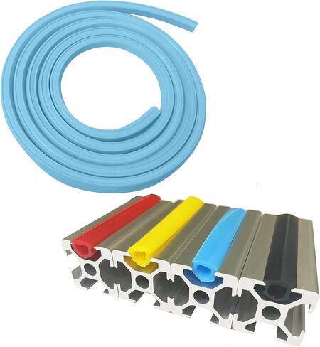 10Meters T Slot Aluminum Profile Flat Seal Slot Cover,Dust Protection Soft Cover Seal Strip for 2020 Series/1010 Series 6mm Slot Aluminum Extrustion Profile in Saudi Arabia