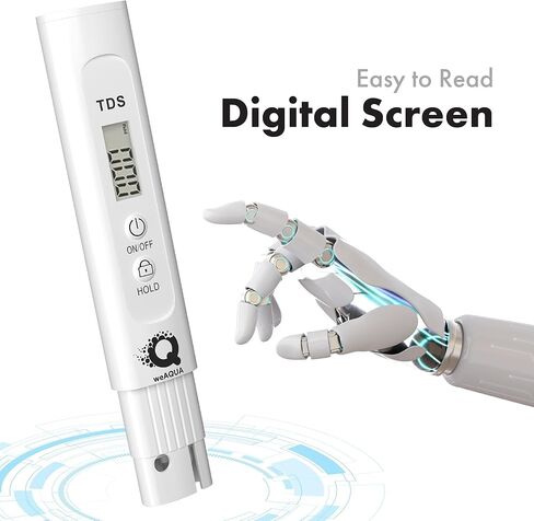 مقياس TDS معايرة ذاتية مدعومة بالذكاء الاصطناعي للحصول على نتائج دقيقة - مقياس إجمالي المواد الصلبة الذائبة - مقياس جودة المياه مثالي لمياه الشرب وقياس TDS وPPM in Kuwait