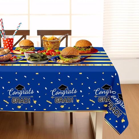 Childom 3 Pack Black and Gold Tablecloths for Events,54"x108" Plastic Table Cloths for Rectangle Tables,Disposable Party Table Covers for New Years Eve Decorations 2027,Holiday Birthday Wedding Dining in Kuwait