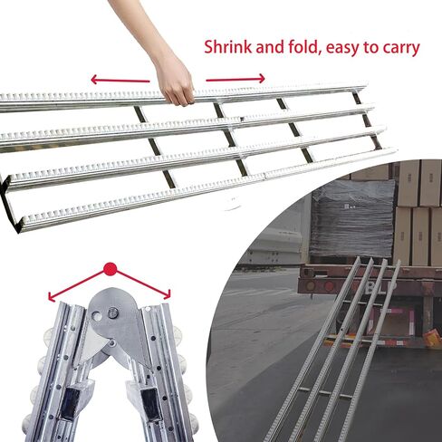 Portable Heavy-Duty Roller Conveyor Table, 15" W x 78" L, Foldable ABS Rollers, Stainless Steel Frame - Ideal for Warehouse Freight Handling in Saudi Arabia
