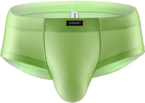 IKINGSKY Men's Seamless Front Pouch Briefs Sexy Cheeky Mens Underwear High Stretch Under Panties in Saudi Arabia