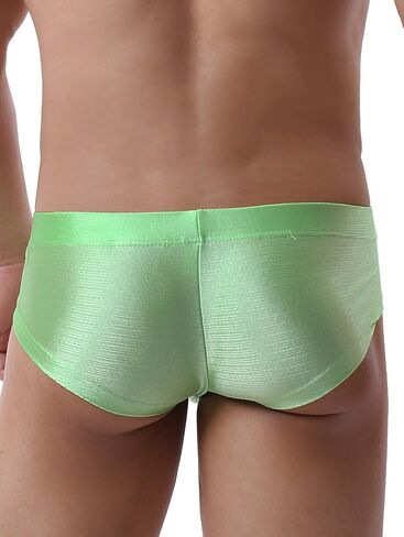 IKINGSKY Men's Seamless Front Pouch Briefs Sexy Cheeky Mens Underwear High Stretch Under Panties in Saudi Arabia