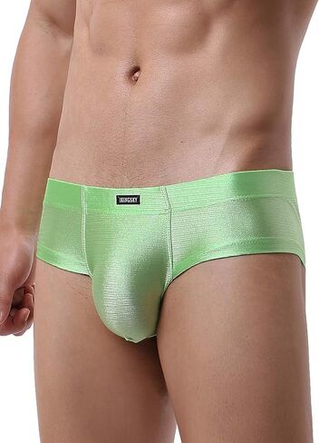 IKINGSKY Men's Seamless Front Pouch Briefs Sexy Cheeky Mens Underwear High Stretch Under Panties in Saudi Arabia