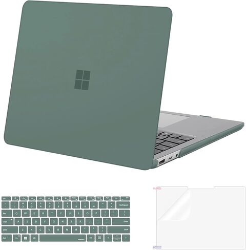 MOSISO Case Compatible with Surface Laptop 5/4/3 13.5 inch 2022 2021 2019 Release with Metal Keyboard (Models: 1951 & 1868), Protective Plastic Hard Shell&Keyboard Cover&Screen Protector, Chalk Pink in Kuwait