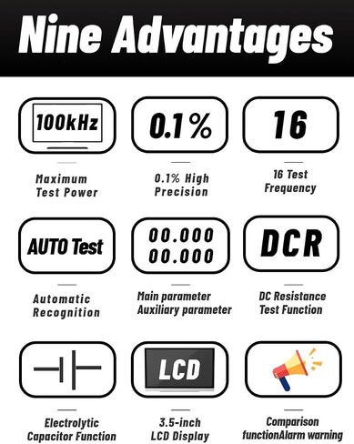 East Tester Desktop Electric Bridge ET4401/2/10 Resistance Impedance Capacitance Inductance Measure Instrument Digital LCR Meter (ET4410) in Saudi Arabia